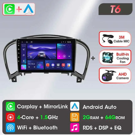 Srnubi Car Radio for Nissan Juke YF15 2010 - 2014 Carplay 4G Multimedia Video Player Navigation GPS WIFI Android Auto Autoradio