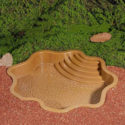 〔CC55〕Reptiles Water Dish With Anti-Slip Imitation Rock Ladders Food Water Bowl For Turtle Lizards Gecko Small Pet Supplies