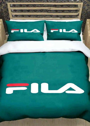 Hot Logo Print Bedding Sets Bed Supplies Set  Comforter Set  Teens Girls Cartoon Twin Single Kid  F-Fila Luxury Gift