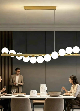 Lampadario a Sospensione LED in Vetro Stile Nordico Italiano, Decorazione per Casa, Sala da Pranzo, Cucina, Moderno Lampadario da Soffitto per Bar e Soggiorno