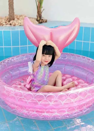 Nuove sirene Piscina gonfiabile Bagno per bambini Casa estiva Piscina all'aperto Piscina quadrata gonfiabile per regali per bambini Ragazza