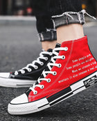 Men's Casual High-Top Sneakers Canvas Rubber School Shoes Tenis Boys Platform Sneakers Women's Shoes