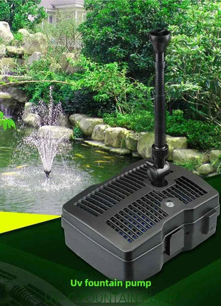 SUNSUN kio pond filter in fishpond fountain pump + UV lamp + filter.Pond pumping aeration cycle three in one water fountain pump