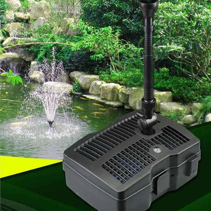 SUNSUN kio pond filter in fishpond fountain pump + UV lamp + filter.Pond pumping aeration cycle three in one water fountain pump