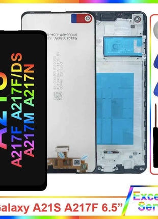 A21S LCD per Samsung Galaxy A21S A217F Display LCD Touch Screen Digitizer Sostituzione per Samsung A217F Display LCD con cornice
