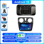 Android 16 Car For Renault Dokker Lodgy Dacia 2012 - 2020 Auto Radio Multimedia Player Android Auto Carplay Navigation GPS Wifi