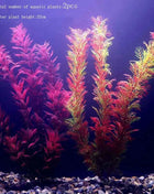 Artificial Aquarium Decor Plants Water Weeds Ornament Aquatic Fish Tank Simulation Grass Flower Decoration Accessories