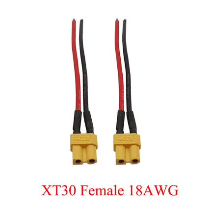 XT30 XTR30U XT60 XT60H XT90 Connettore maschio e femmina con cavo in silicone 10AWG/12AWG/16AWG/18AWG 100mm per cavo batteria RC