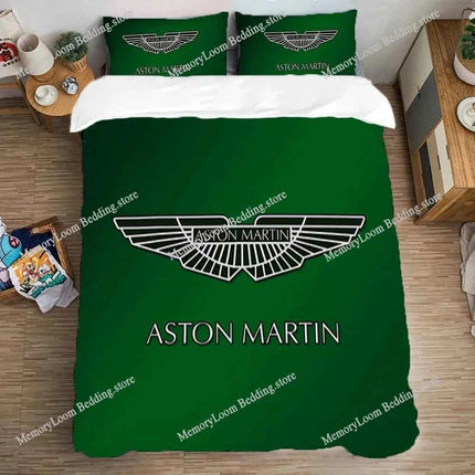 Single Double Large Size Queen Bed Comforter Sets A-Aston Martin Aramco Formula One TeamS Bedding Decorations Quilt Cover Set