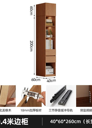 Armadio in Legno Massello di Rovere — Stile Nordico Scandinavo | Guardaroba Modulare per Camera da Letto