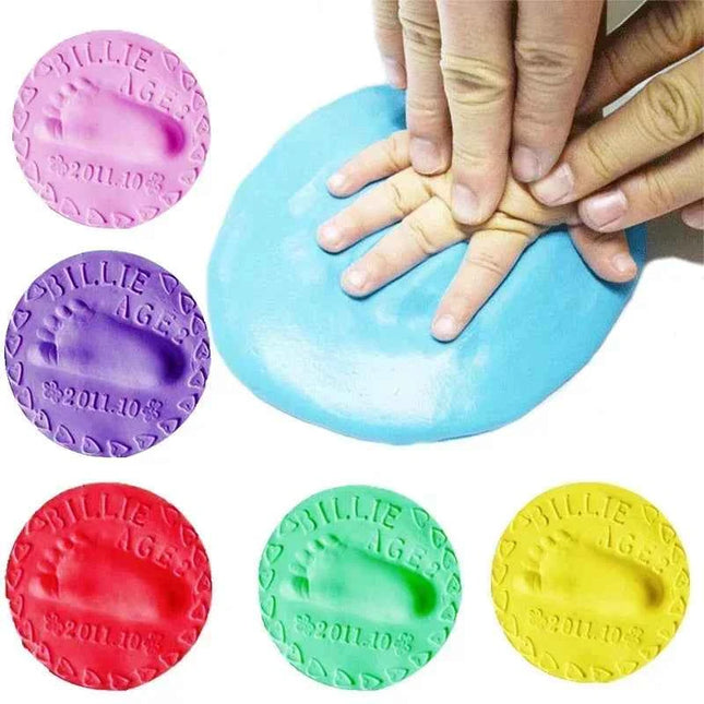 Impronta del bambino Creatori di argilla Infantile Asciugatura dell'aria Argilla morbida 3D Impronta digitale Impronta Zampa Kit Genitore-figlio Inkpad Giocattolo fai da te Souvenir per bambini