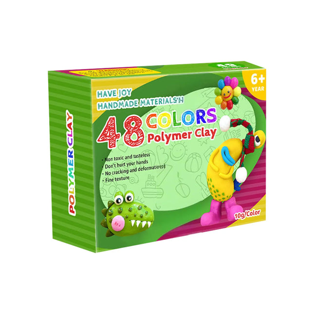 Colori Blocchi di argilla polimerica con kit di strumenti Stampaggio Forno artigianale Cottura Principiante Bambini Orecchini fai da te Bambole Accessori gioielli