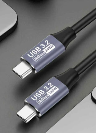 FDBRO Cavo USB 3.1 di tipo C a ricarica rapida Cavo USB di ricarica super veloce da 240 W 20 GB per iPhone 15 Pro Xiaomi MacBook iPad Google Switch