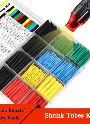 127/328/750 pezzi kit di avvolgimento tubi termorestringenti 2:1 filo termoretraibile tubo termoretraibile filo collegare copertura guaine di protezione