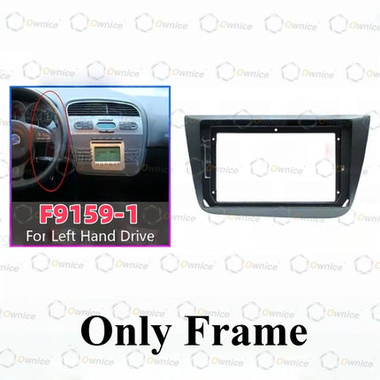 Ownice 9 "Fascias telaio autoradio per Seat Altea Toledo 5P 2004 - 2015 Pannello stereo Cablaggio Cavo di alimentazione Cavo Canbus