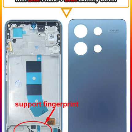 Testato AMOLED LCD per Xiaomi Redmi Note 13 4G 23129RAA4G Display LCD Touch Screen di ricambio con cornice per Redmi Note 13 4G