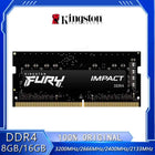 Kingston FURY Impact DDR4 RAM  16GB 8GB 3200MHz 2666MHz 2400MHz 2133MHz SODIMM Memory 260Pin SODIMM Laptop Memory
