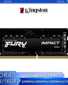 Kingston FURY Impact DDR4 RAM  16GB 8GB 3200MHz 2666MHz 2400MHz 2133MHz SODIMM Memory 260Pin SODIMM Laptop Memory