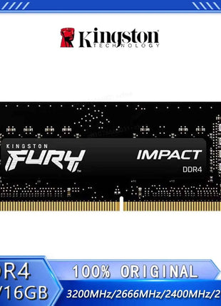 Kingston FURY Impact DDR4 RAM  16GB 8GB 3200MHz 2666MHz 2400MHz 2133MHz SODIMM Memory 260Pin SODIMM Laptop Memory