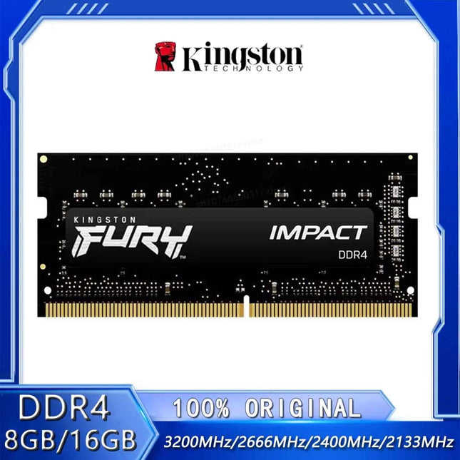 Kingston FURY Impact DDR4 RAM  16GB 8GB 3200MHz 2666MHz 2400MHz 2133MHz SODIMM Memory 260Pin SODIMM Laptop Memory
