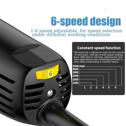 Car Polisher 6 Variable Speed Electric Waxing Repairing Sander Tool 75MM\100MM\140MM Polisher Car Buffer Polisher Power Tool
