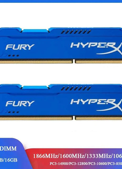 Memoria RAM DDR3 8GB 2x4GB 16GB (2x8GB) Kit 1866MHz 1600MHz 1333MHz Desktop RAM 240Pins 1.5V DIMM Fury PC Memory Module