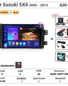 Srnubi Car Radio For Suzuki SX4 Cross 2006-2013 For Fiat Sedici Carplay Android Auto Radio Multimedia Player 4G Wifi GPS 2 Din