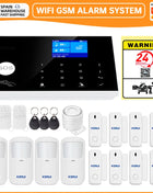 KERUI WIFI GSM Alarm System with Support for 3 Wired Zones, Tuya Smart Compatible Anti-Theft Home Alarm, 433MHz PIR Sensor for Security Protection