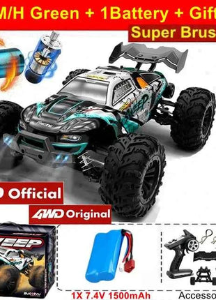 4WD Remote Control Car Off Road 4x4 RC High Speed Buggy Truck Super Brushless 50 or 80KM/H Fast Drift Racing Toy Kids Adults