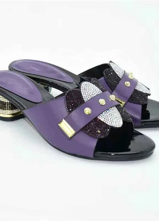Nuovo senza borsa Décolleté Tacchi super bassi Donne italiane Matrimonio per tacchi da festa Scarpe eleganti Pantofole Pantofole da donna estive 2025