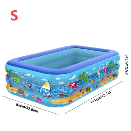 Piscina gonfiabile Piscina in PVC per interni ed esterni Piscina ispessente per cartoni animati per piscina per bambini