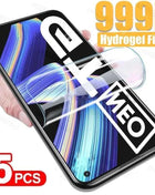 5Pcs Hydrogel Film For Realme 8 9 10 Pro 10T 8i 9i 10S Screen Protector Narzo 30 50 Pro 30A 50i 50A V30t 5G Protective