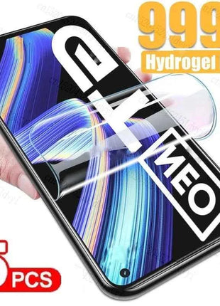 5Pcs Hydrogel Film For Realme 8 9 10 Pro 10T 8i 9i 10S Screen Protector Narzo 30 50 Pro 30A 50i 50A V30t 5G Protective