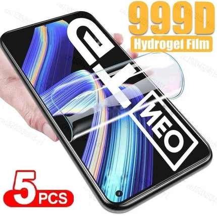 5Pcs Hydrogel Film For Realme 8 9 10 Pro 10T 8i 9i 10S Screen Protector Narzo 30 50 Pro 30A 50i 50A V30t 5G Protective