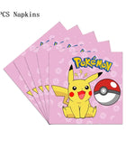 Forniture per decorazioni per feste di compleanno a tema Pokemon Cartoon Pokemon Go Stoviglie Tazze Piatti Palloncino Pikachu per bomboniere per baby shower