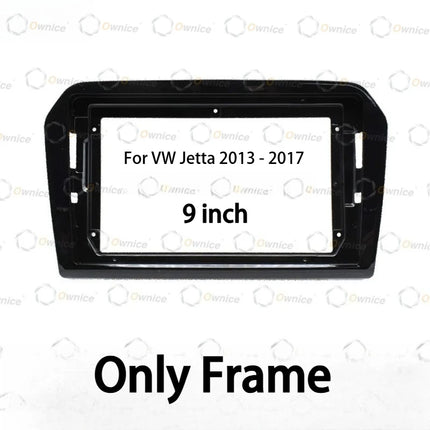 Cornice Radio Android Ownice 9 Pollici Quadlock per Auto, per Jetta 2013-2017, Pannello Stereo 2 DIN con Cablaggio 16PIN e Box Canbus