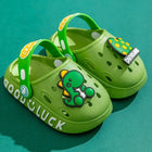 Bambino Kawaii Blu Cartone Animato Zoccoli Scarpe Estate Bambini Adorabile Dinosauro All'aperto Ragazzi Carini Sandalo Leggero Traspirante Scarpe Da Giardino Casual