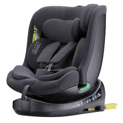Child Car Safety Seats with ISOFIX for Baby Adjustable 360 Rotating Direction Angle 0-12 Years Suitable Car Seat with Footrest