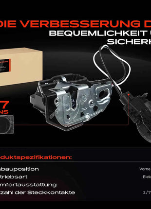 Frankberg 1x Serratura Porta Anteriore Sinistra per BMW 6 Gran Coupé F06 3.0L 4.4L 2012-2018 7276319 5A36E47 51215 A36E47 7276319 5A36E47