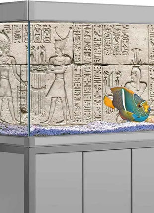 Aquarium Background Sticker, Rock Stone Wall HD Painting Wallpaper Fish Tank Backdrop Decorations PVC
