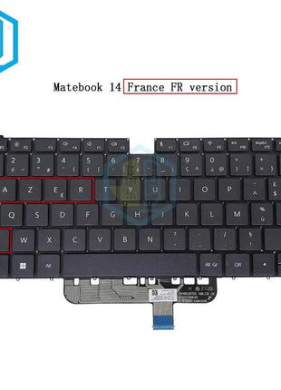 Belgian AZERTY French Keyboard For Honor MagicBook 14 15 Pro Nb1-WAQ9HNR Boh-WAH9HN HBL-W19 W29 Belgium EU Notebook Keyboards