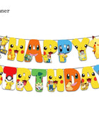 Forniture per decorazioni per feste di compleanno a tema Pokemon Cartoon Pokemon Go Stoviglie Tazze Piatti Palloncino Pikachu per bomboniere per baby shower