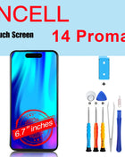 PINZHENG High Quality INCELL LCD OLED Screen for iPhone 14 Pro 15 Plus 13 Pro Max Display for iPhone Replacement with Tools