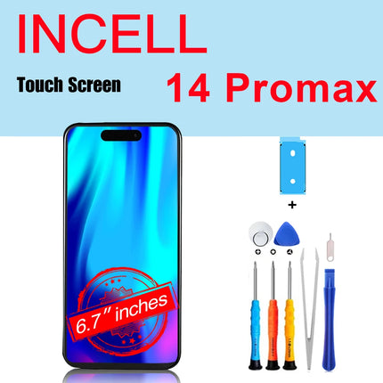 PINZHENG Schermo di alta qualità INCELL LCD OLED per iPhone 14 Pro 15 Plus 13 Pro Max Display per sostituzione iPhone con strumenti