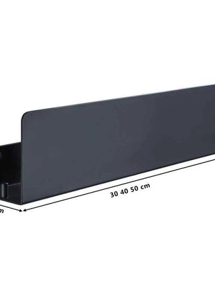 Black Bathroom Organizer Shelf With Hooks Aluminum Kitchen Decoration Shelves On Wall Shower Storage Rack Wall Mount