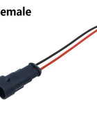 2 Pin Sealed Waterproof Electrical Wire Connector Set with Auto Cable