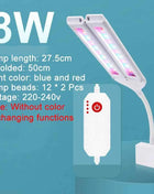 Super Bright Clip Lamp LED Aquarium Light for Aquatic Plant Grow Fish Tank Full Spectrum Timing Lamp 220-240V 30~70CM 4W 8W 13W