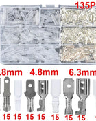 Male Female Insulated Cable Wire Connector Macho 2.8/6.3mm Electrical Crimp Terminals Spade Connectors Assortment Kit