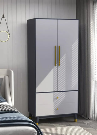 Z Robusto mobili in legno Camera da letto Moderna grigia Ampio spazio di archiviazione Armadi guardaroba Para Habitacion Q
