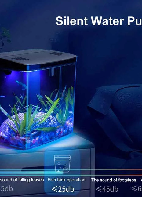 Fish tank living room small mini Douyu tank household tabletop ecological tank self circulating back filter goldfish tank